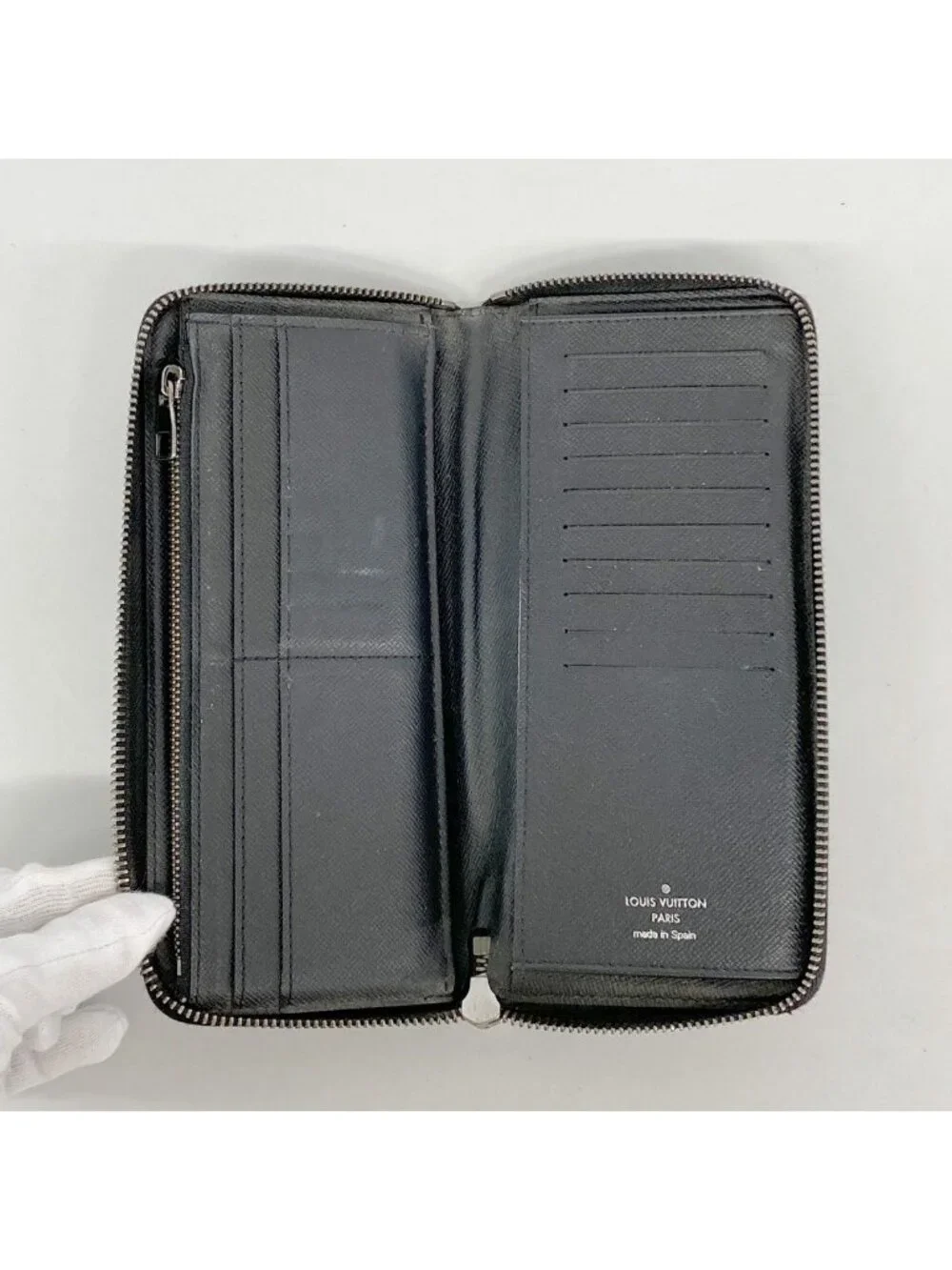 Louis Vuitton Wallet Monogram Eclipse Zippy Vertical Black